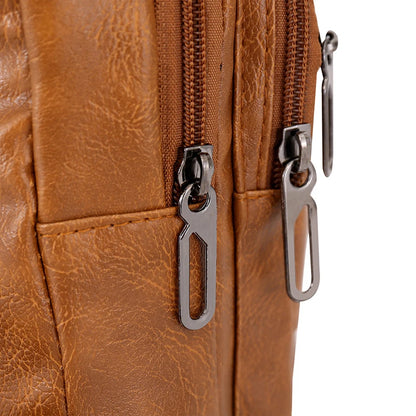 Men's Anti-Theft Chest Shoulder Bag – Casual Multi-Pocket Crossbody & Waist Tote