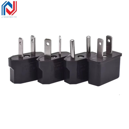 EU Plug Adapter - US to EU, CN to EU, KR to EU Travel Converter for Electric Power Sockets and AC Outlets