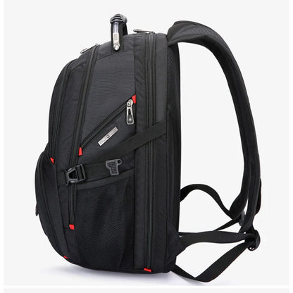 Swiss Multifunctional 17-Inch Laptop Backpack – Durable Travel & College Bag with USB Charging & Water Resistance