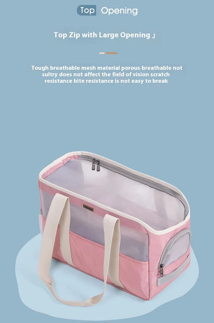 Dog Carrier Bag Soft Side Backpack Cat Pet Carriers Dog Travel Bags Airline Approved Transport for Small Dogs Cats Outgoing