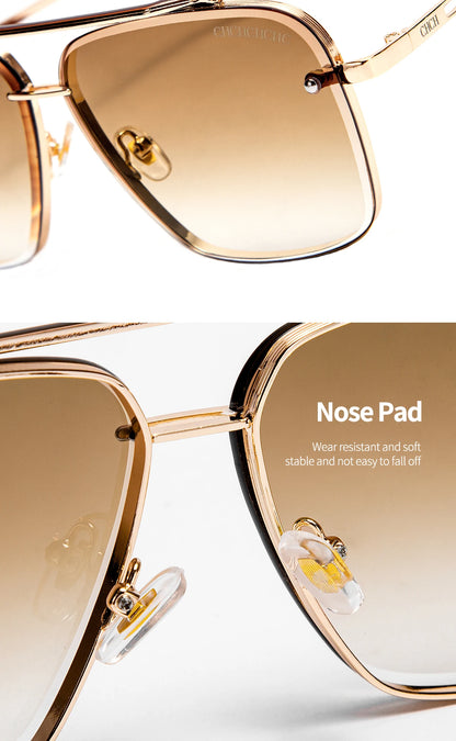 CHCH Sunglasses New Large Frame Gradient Women's Toad Glasses Men's Outdoor Fashion Glasses Beach Glasses
