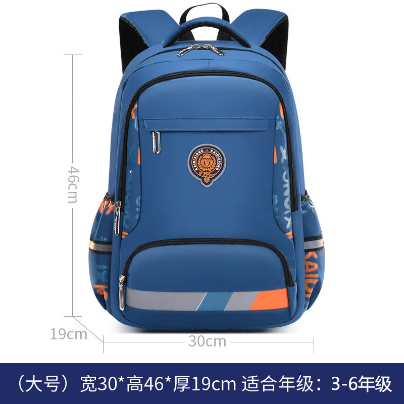 Waterproof Orthopedic School Backpack – Durable & Comfortable Book Bag for Boys & Primary Students!