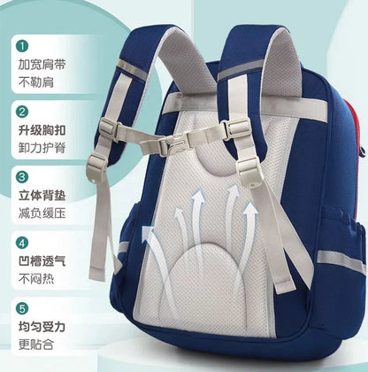 Kids' Orthopedic Waterproof School Backpack – Durable, Comfortable & Spacious Book Bag for Boys & Girls!
