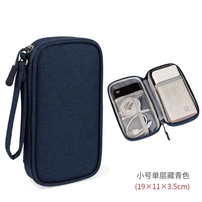 Waterproof Portable Cable Organizer – Digital Storage Bag for Cables, Power Bank & Earphones