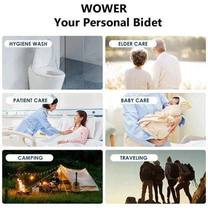🚿 WOWER 300mL Portable Bidet – Adjustable 7-Hole Water Control for Ultimate Hygiene & Comfort! ✨💦
