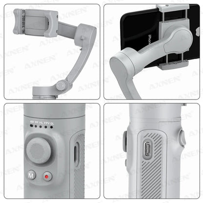 AXNEN 3-Axis Handheld Gimbal Stabilizer – Selfie Stick & Tripod for Vlogging & Smartphone Video Recording