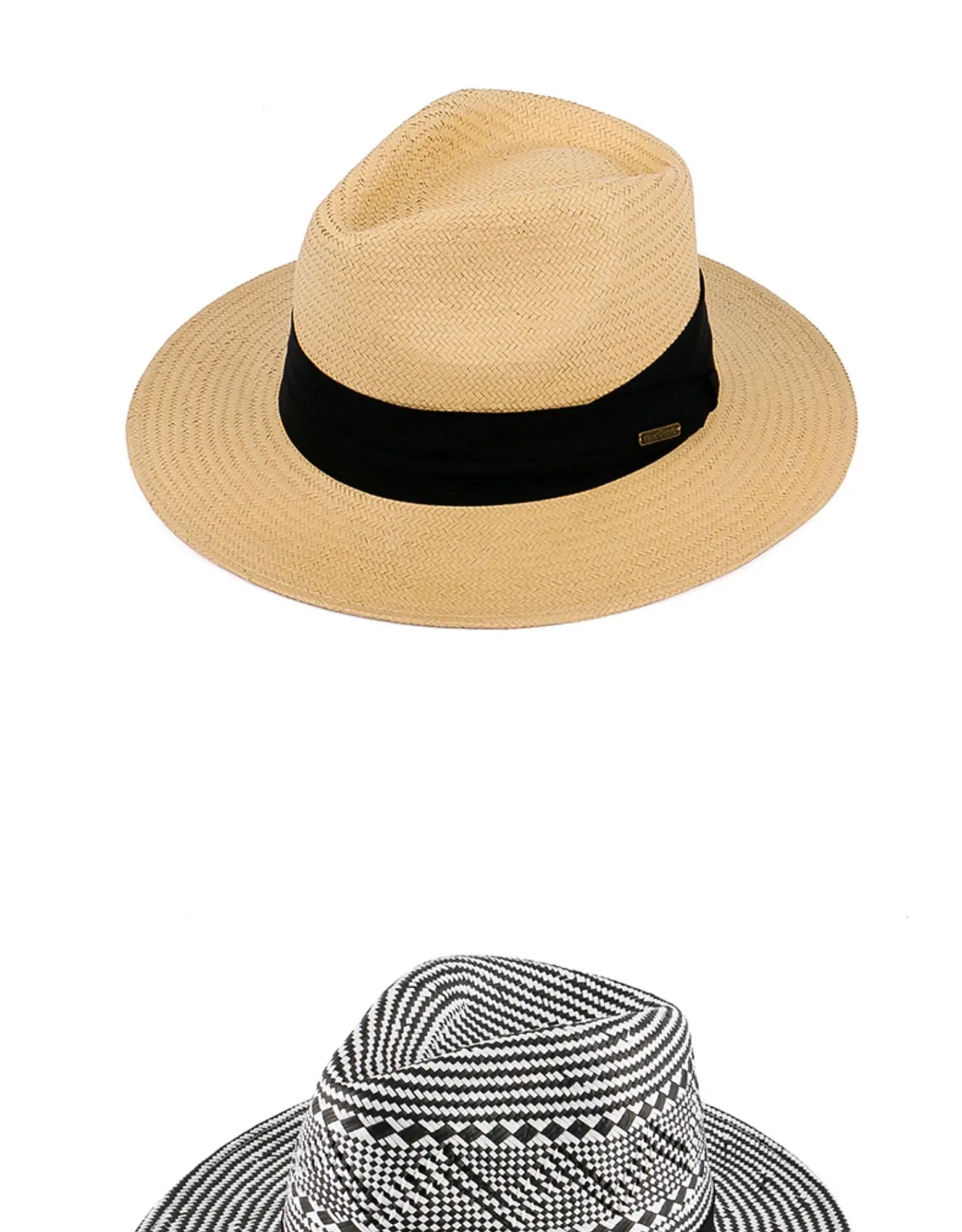 Sombrero Panama Hombre Summer Sun Protection Straw Hat Five Cent Grass Woven Panama Hat For Men Big Head Big Size Gentleman Hats
