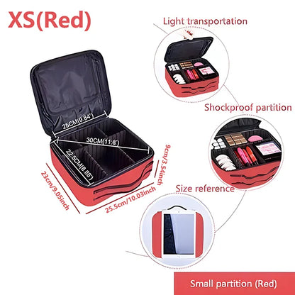 Professional Large Capacity Makeup Case – Travel Beauty Cosmetic Organizer & Nail Tool Box