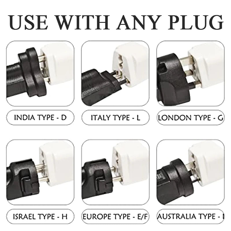 Universal CN US UK EU to AU Plug Adapter - 2 in 1 Australia Converter Socket