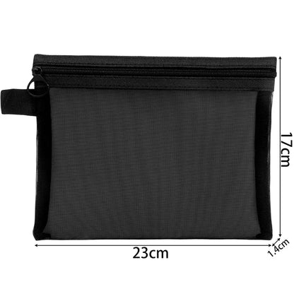 1/3pcs Mesh Clear Cosmetic Bags – Small & Large Black Makeup Bag, Portable Travel Toiletry Organizer, Lipstick Storage Pouch