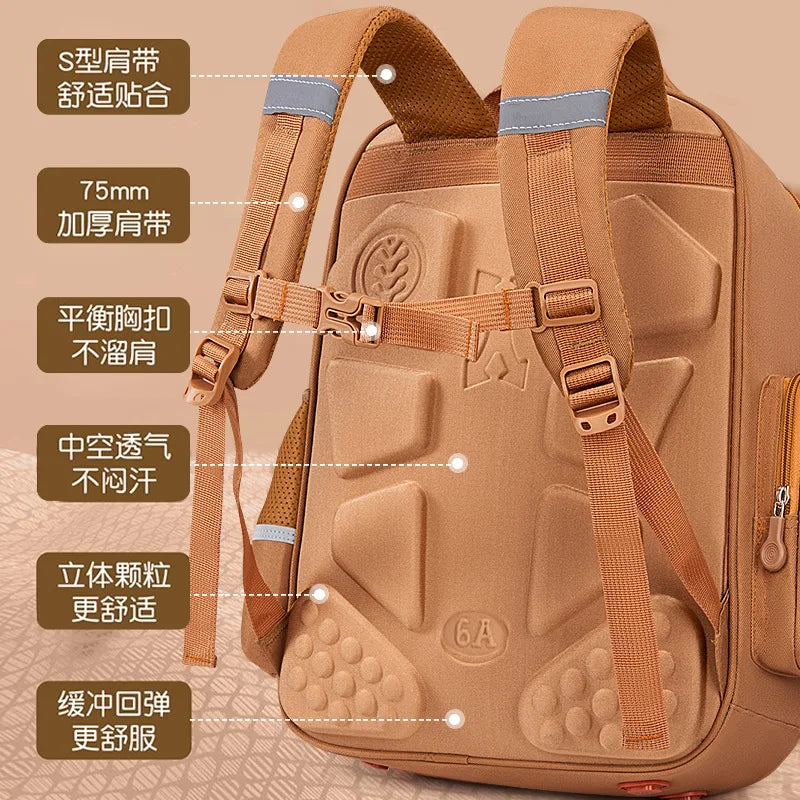 Large Waterproof Orthopedic School Backpack – Durable & Comfortable Book Bag for Boys & Kids!
