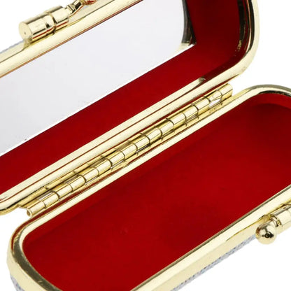 Soft Linen Lipstick Case with Mirror – Elegant Travel-Friendly Makeup Holder