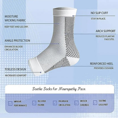 Neuropathy Compression Socks – Pain Relief Ankle Brace for Tendonitis & Swelling