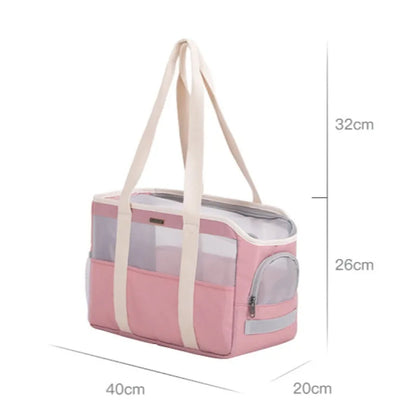 Dog Carrier Bag Soft Side Backpack Cat Pet Carriers Dog Travel Bags Airline Approved Transport for Small Dogs Cats Outgoing