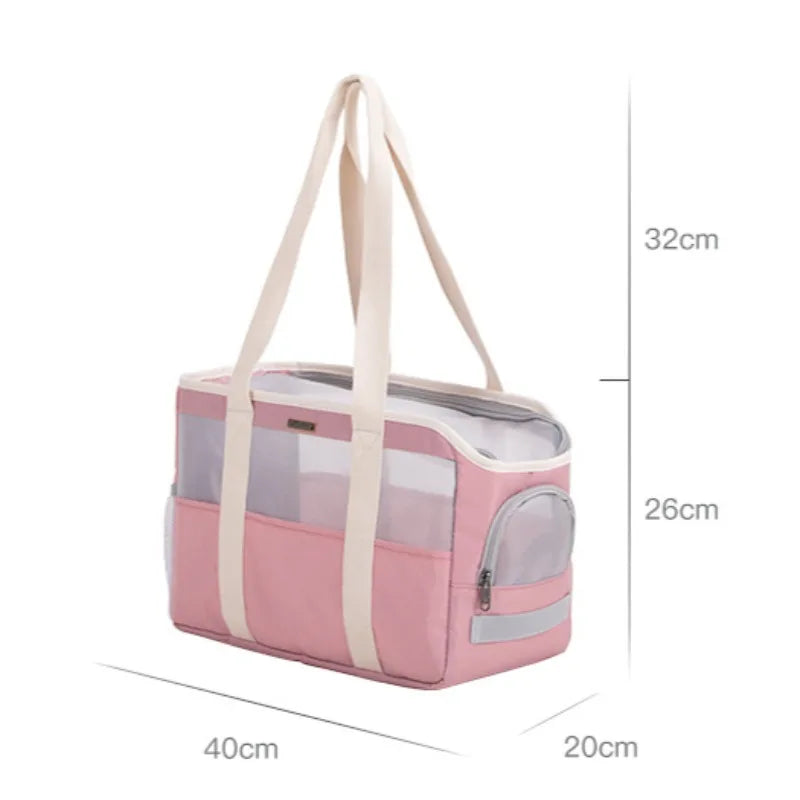 Dog Carrier Bag Soft Side Backpack Cat Pet Carriers Dog Travel Bags Airline Approved Transport for Small Dogs Cats Outgoing