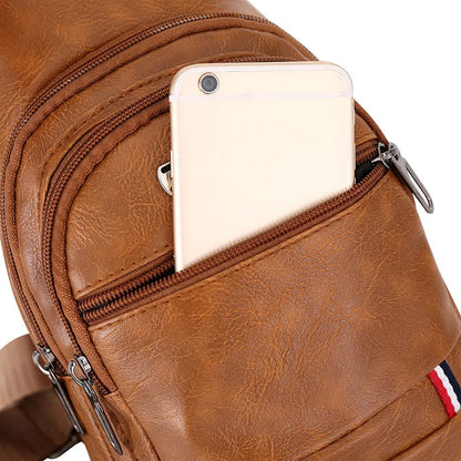 Men's Anti-Theft Chest Shoulder Bag – Casual Multi-Pocket Crossbody & Waist Tote