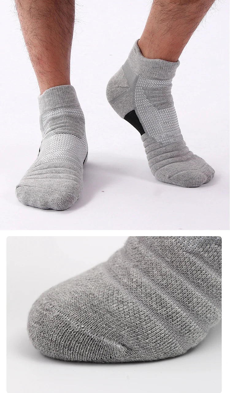 3/6/12 Pairs Mesh Sports Terry Socks – Cushioned, Moisture-Wicking Socks for Running, Hiking & Cycling