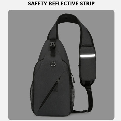 New Casual Chest Bag – Men’s Mobile Phone Crossbody Bag, Multifunctional Lightweight Outdoor Sports Shoulder Bag