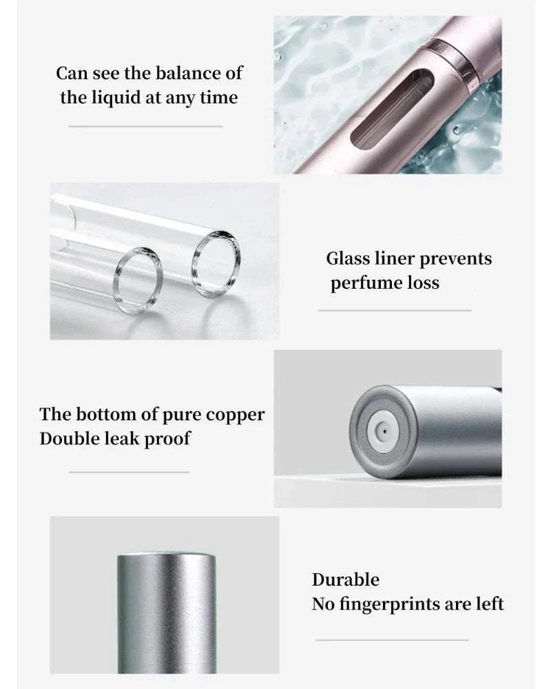 Portable Mini Refillable Perfume Spray Bottle – 5ML/8ML Travel-Friendly Atomizer