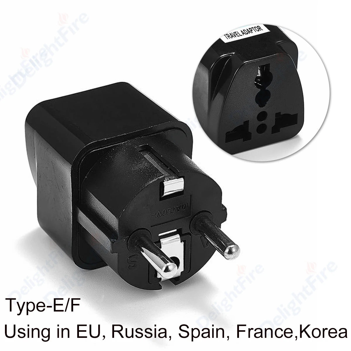US To EU Plug Adapter Korea KR Euro Europea To America China Canada UK AU Universal Travel Adapter AC Converter Power Adaptor