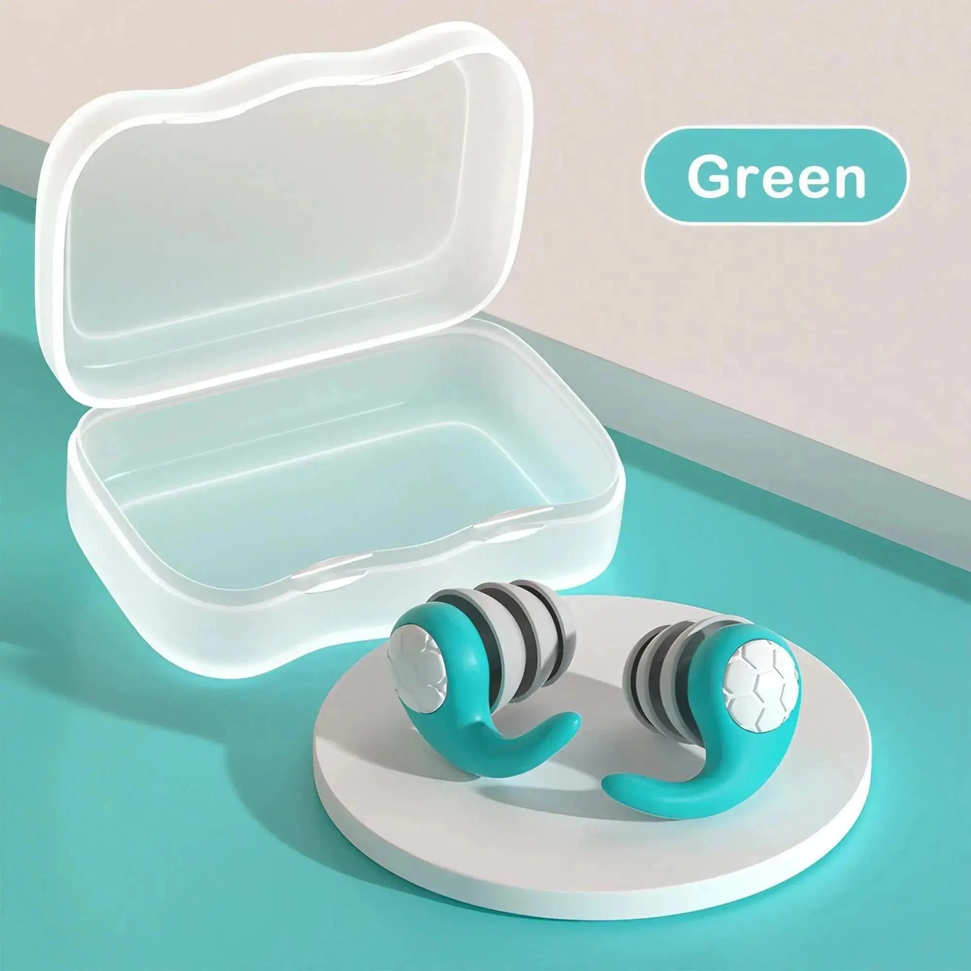 Reusable Soft Silicone Ear Plugs – Noise Reduction & Waterproof Protection for Sleep, Travel & Swimming!