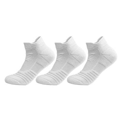 3/6/12 Pairs Mesh Sports Terry Socks – Cushioned, Moisture-Wicking Socks for Running, Hiking & Cycling