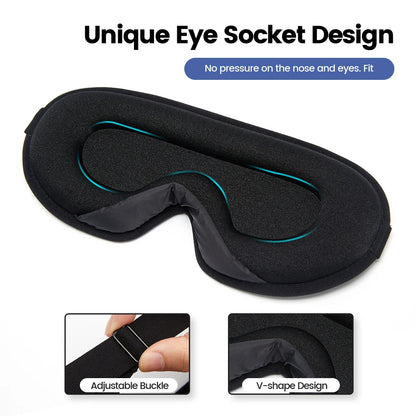 Sleeping Mask Soft Smooth Sleep Mask For Eyes Travel Shade Cover Rest Relax Sleeping Blindfold Eye Cover Sleeping Aid
