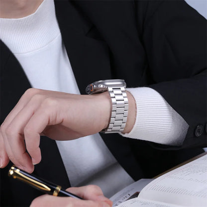 Premium Stainless Steel Strap for Apple Watch – Elegant Metal Bracelet (Ultra/Series 10/9) ✨