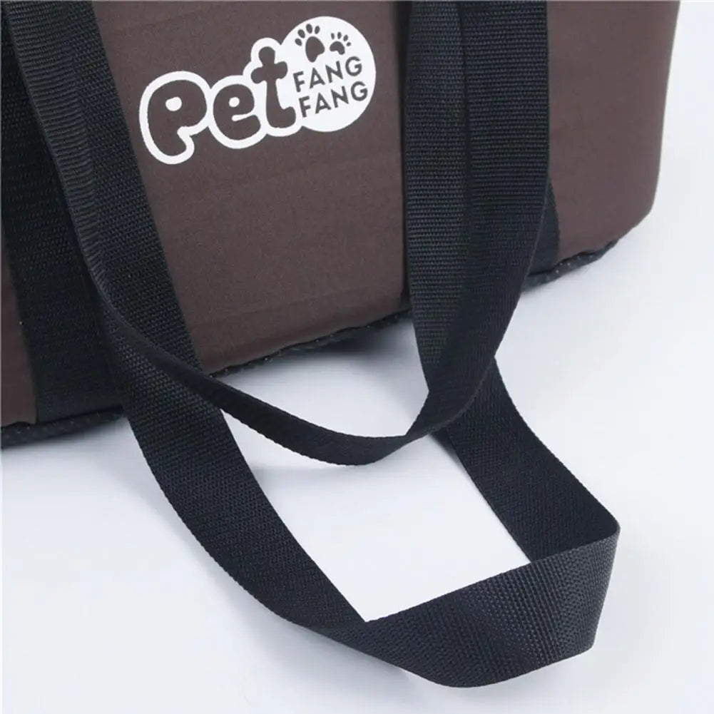 Soft-Sided Pet Carrier Bag – Breathable Travel Tote with Adjustable Straps & Interior Pad for Cats & Small Pets