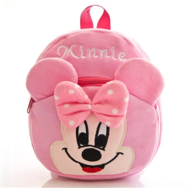 Hello Kitty Kt Mickey Mouse Cat Sanrio Anime Pp Cotton Short Plush Doll Kindergarten Children's Backpack Boys Girls Schoolbag