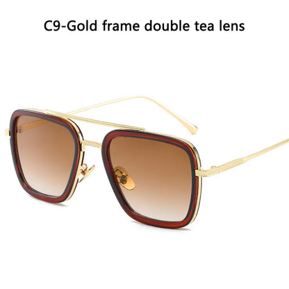 Tony Stark Glasses Men Women Sunglasses Iron man Eyewear Steampunk Sun Glasses Male Goggles