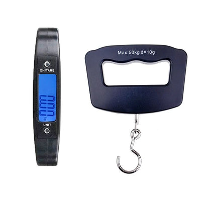 50KG/110LB Portable Digital Hanging Scale – LCD Luggage & Fish Weighing Scale with Hook