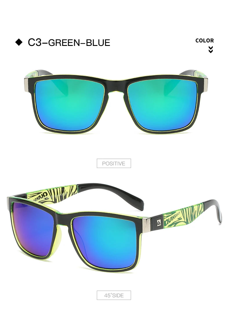 QUIKSILVER Classic Square Sunglasses – UV400 Protection for Men & Women 🌊🏄‍♂️