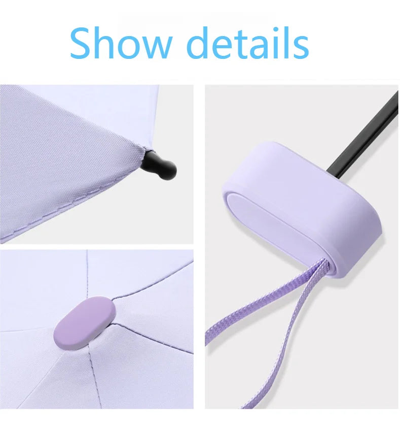 Mini Umbrella Capsule Umbrella Sunny and Rainy Dualuse Rainproof Sun Protection Outdoor Traveling Portable Parasol Umbrella