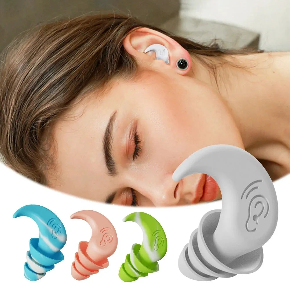 Sleep Soundly & Swim Confidently: Premium Waterproof Anti-Noise Silicone Earplugs for Ultimate Soundproof Comfort!