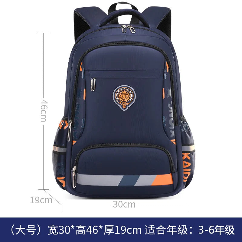 Waterproof Orthopedic School Backpack – Durable & Comfortable Book Bag for Boys & Primary Students!