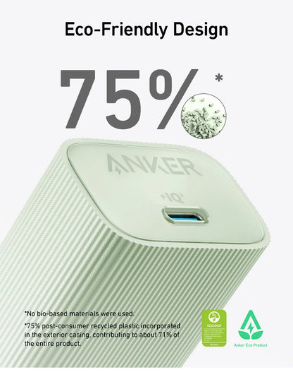 Anker Nano USB-C Charger 30W – High-Speed PIQ 3.0 & PPS Fast Charging Power Adapter, Compatible with iPhone 15/14, Samsung, and More