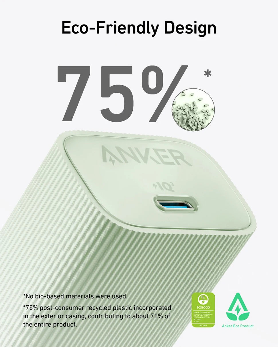 Anker Nano USB-C Charger 30W – High-Speed PIQ 3.0 & PPS Fast Charging Power Adapter, Compatible with iPhone 15/14, Samsung, and More