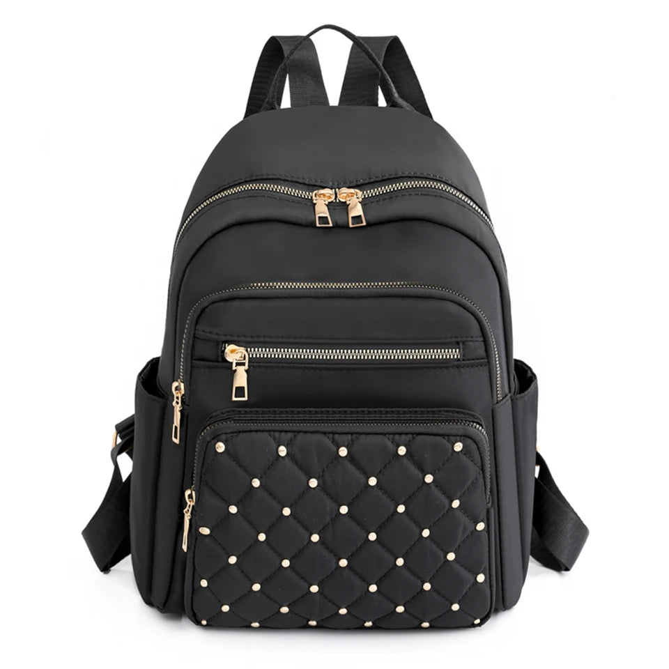 Fashion Nylon Backpack for Women – High-Quality Large Travel and School Bag for Teenage Girls