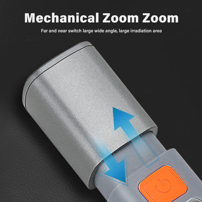 New Xiaomi Portable LED Flashlight – USB Rechargeable, Zoomable Torch for Outdoor Camping, Hiking & Emergency Use