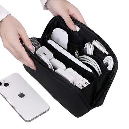 New Portable USB Cable Organizer Bag – Travel Storage Pouch for Earphones, Power Bank, Data Cables & Accessories