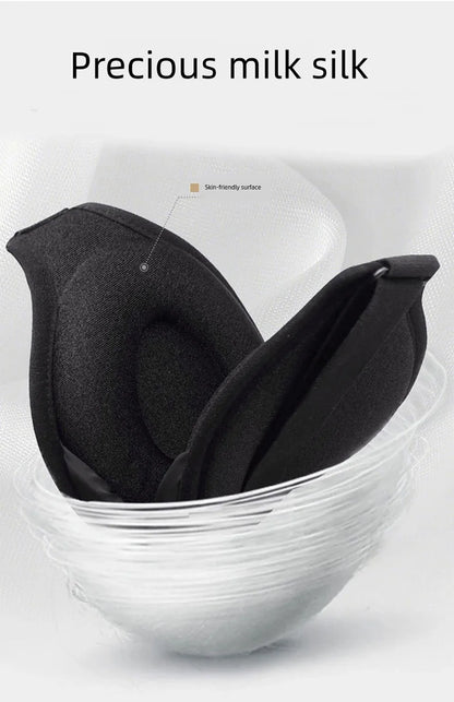 3D Sleeping Mask for Women Men Soft Blackout Eye Mask for Sleep Blissfully Blindfold Concave Sleep Mask with Adjustable Strap
