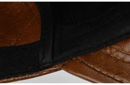 2025 Adjustable Men's Genuine Cowhide Leather Baseball Cap for Fall Winter Outdoor Sports Hat Men Real Cowhide Leather Caps