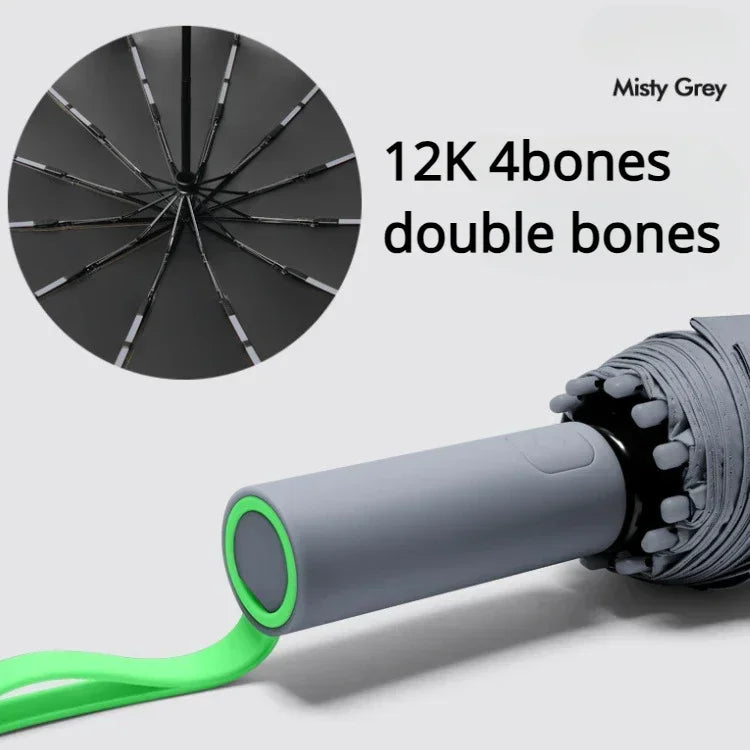 ☔ 72-Bone Windproof Automatic Umbrella – Reinforced, Large & UV-Protective for Ultimate Storm Protection! ☀️🌪️✨