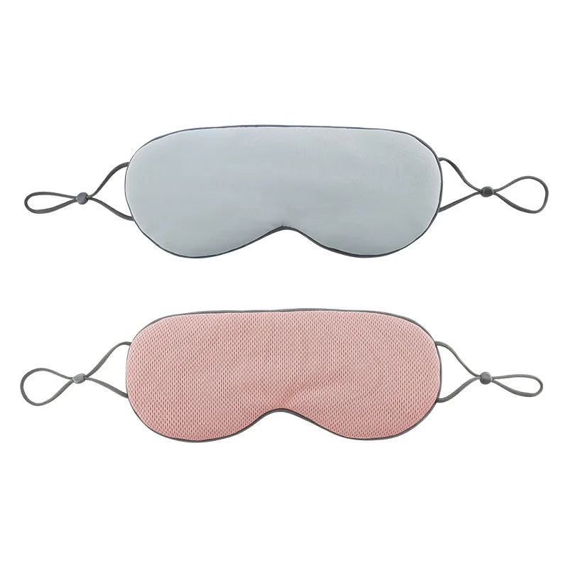 Sleeping Eye Mask Korean Style Ice Silk Warm And Cool Dual Use Adjustable Travel Light Blocking Breathable Eye Mask
