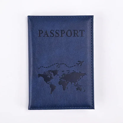 Passport Covers for Women & Men – Letter Print Passport Holder, Flight Ticket Clips, ID & Credit Card Holder, Travel Organizer