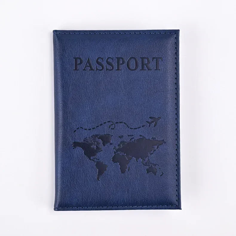 Passport Covers for Women & Men – Letter Print Passport Holder, Flight Ticket Clips, ID & Credit Card Holder, Travel Organizer