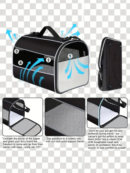 Cat Carriers Dog Carrier Pet Carrier for Small Medium Cats Dogs Puppies up to 16 Lbs, TSA Airline Approved Small Dog Carrier