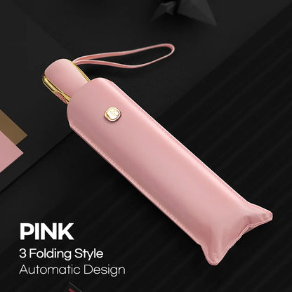 OLYCAT Flat Automatic Umbrella Woman Ultralight Travel Sun Umbrella Luxury Anti UV Portable Parasol Umbrella