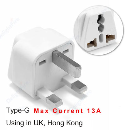 Universal Travel Plug Adapter – UK/EU/KR/US/AU/Brazil/French to Worldwide Power Socket Converter